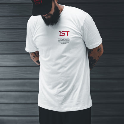 1ST White T-Shirt