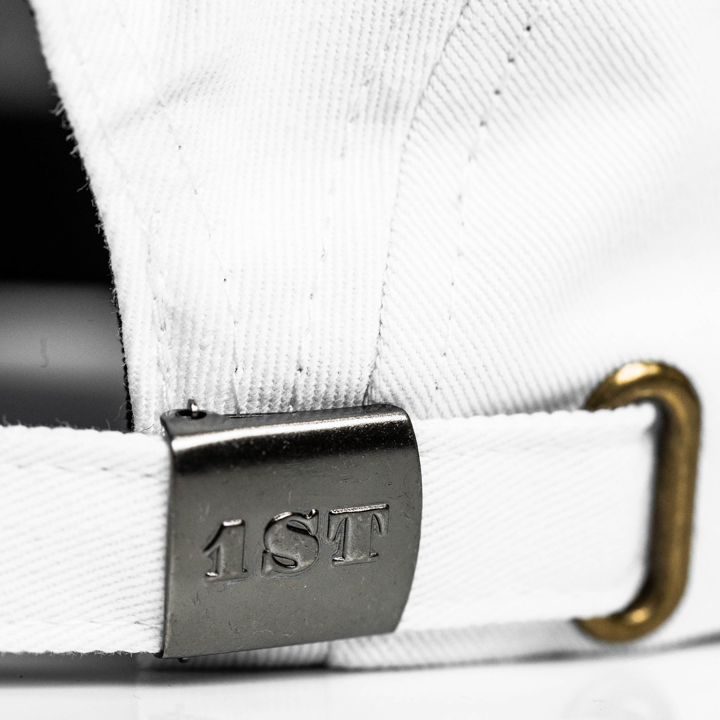 White 1ST Five Panel Hat