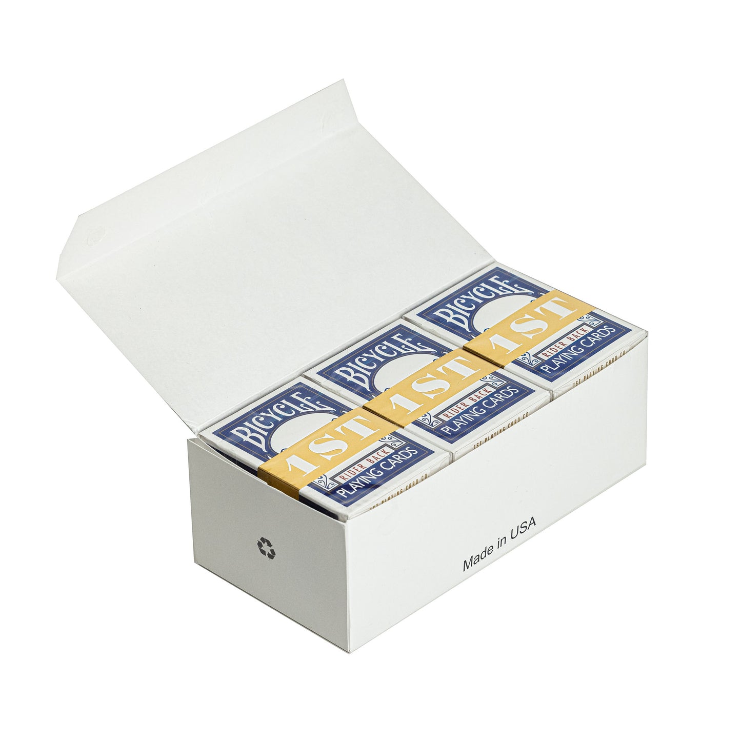 1ST Edition Bicycle Rider Backs Brick Box In Blue