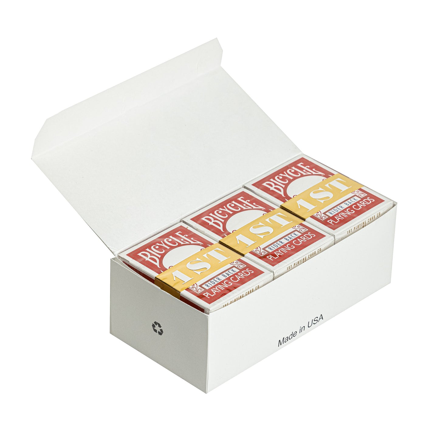 1ST Edition Bicycle Rider Backs Brick Box In Red