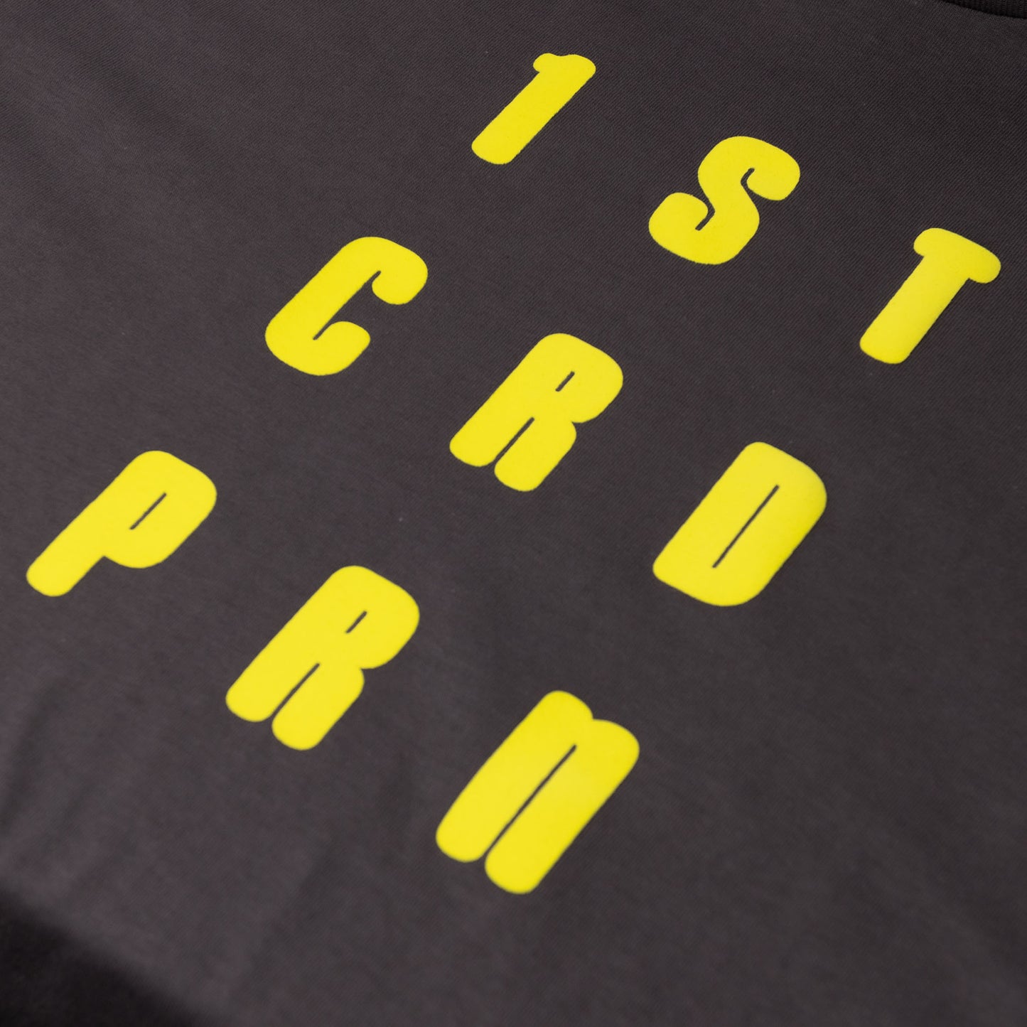 1ST Gray "CRDPRN" Long Sleeve Tee