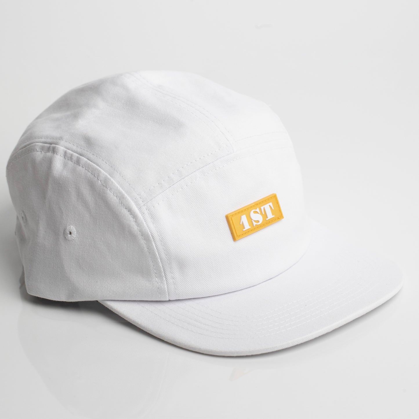 White 1ST Five Panel Hat
