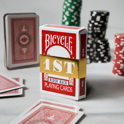 1ST Edition Bicycle Rider Backs In Red