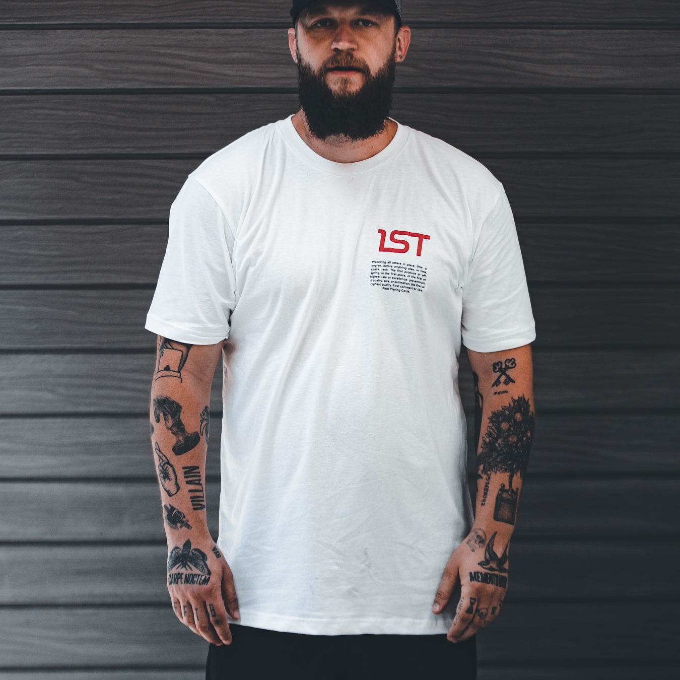 1ST White T-Shirt