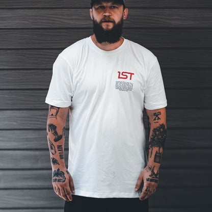 1ST White T-Shirt