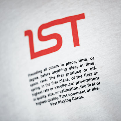 1ST White T-Shirt
