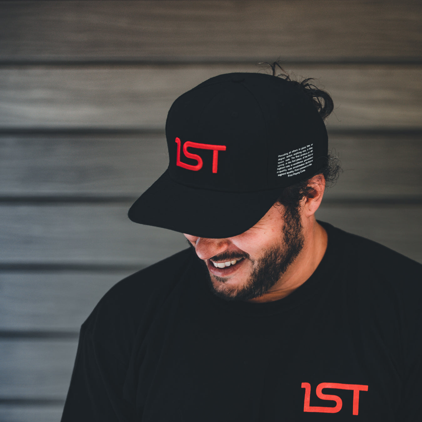 1ST Black Long Sleeve T-Shirt