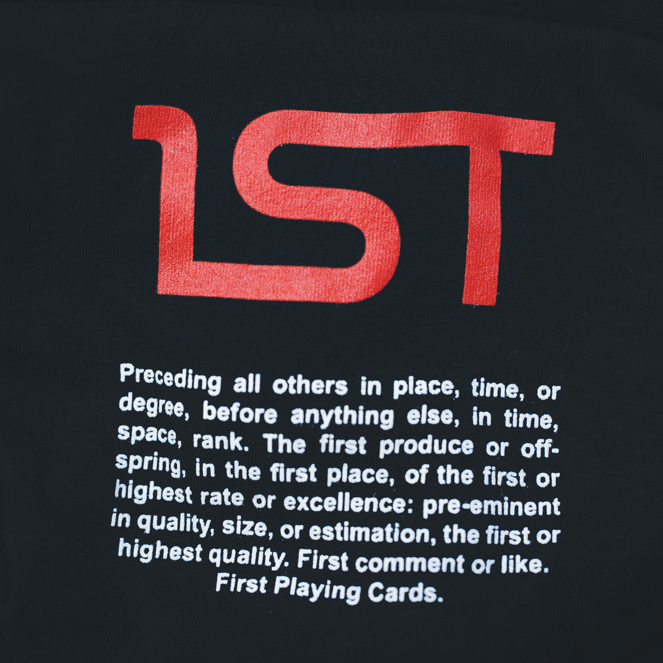 1ST Black Long Sleeve T-Shirt
