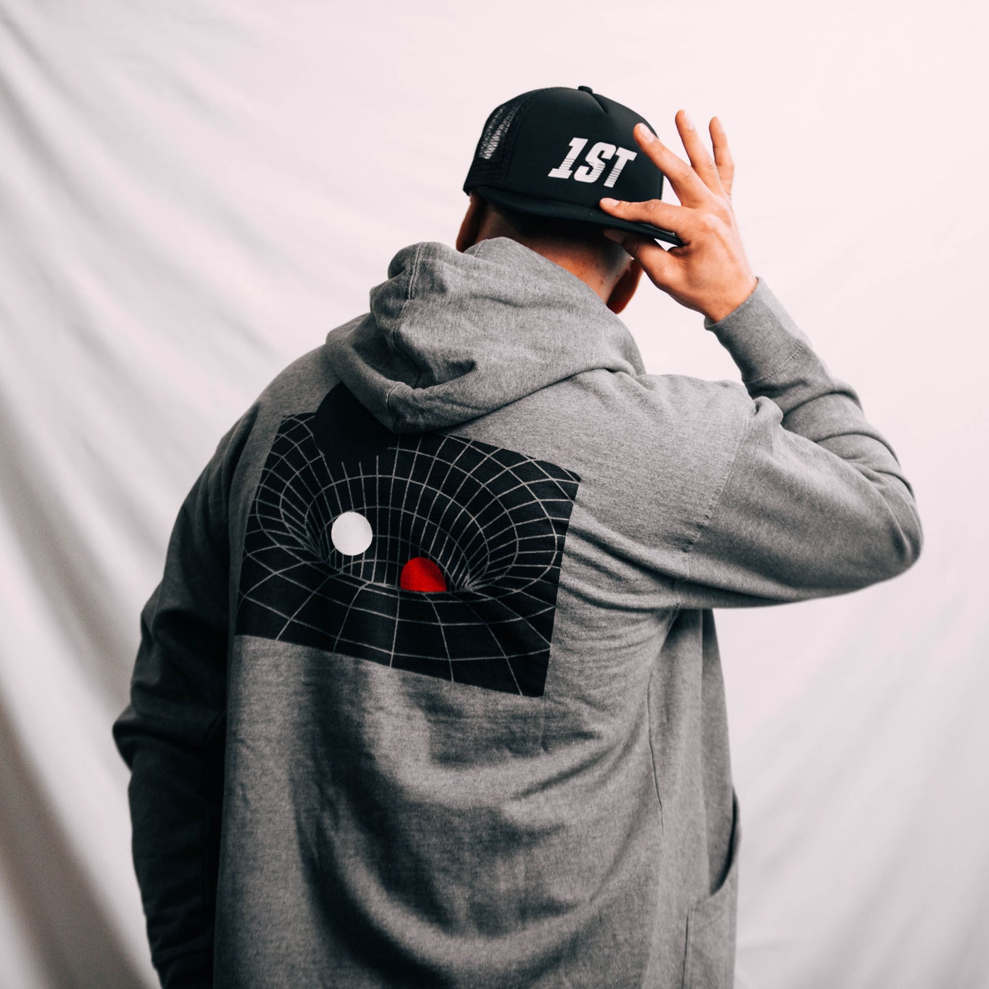 1ST "Black Hole" Zip Hoodie