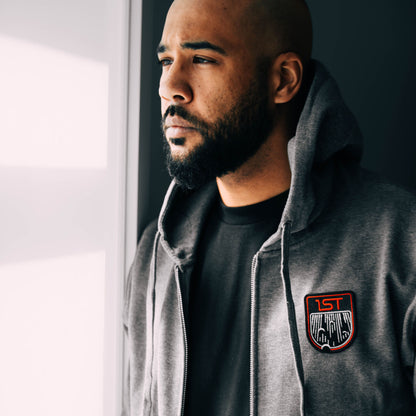 1ST "Black Hole" Zip Hoodie