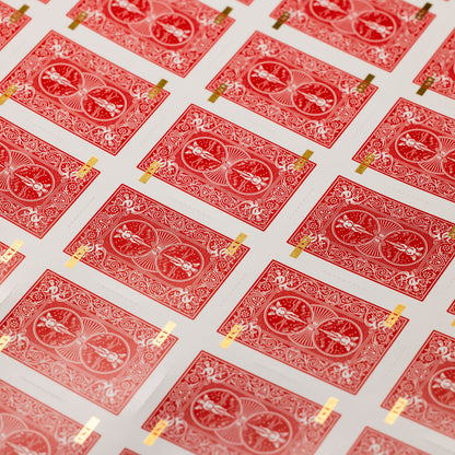 1ST Edition Bicycle Rider Backs Uncut Sheet