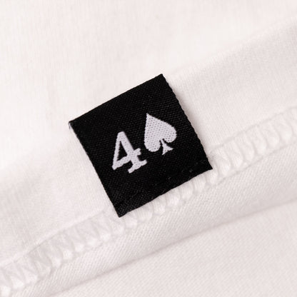 1ST White "CRDPRN" Long Sleeve Tee