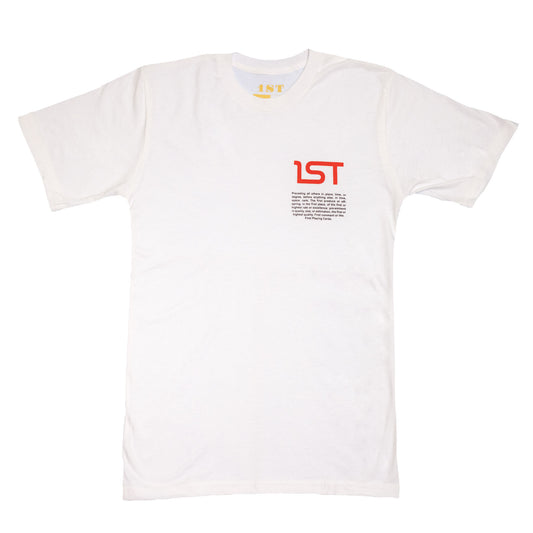 1ST White T-Shirt